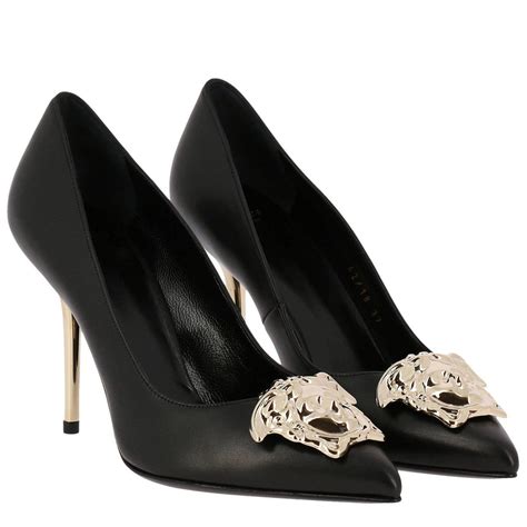 versace women black sneakers with sparkle|versace heels for women.